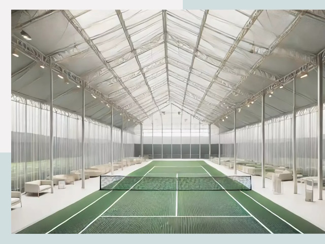 Строительство теннисных кортов в Вятских Полянах