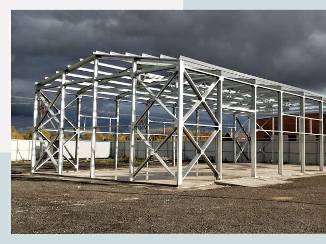 Двускатные ангары в Вятские Поляны от 609 руб. за квадрат