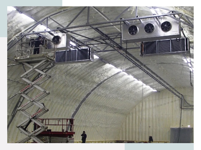 Оснащение ангаров в Вятских Полянах