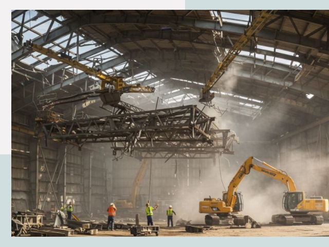 Демонтаж ангаров в Вятских Полянах от 609 руб. за м²